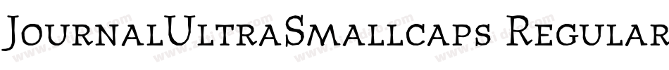 JournalUltraSmallcaps Regular字体转换